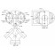 PC-60 - Adaptor 2 drivere 1 inch cu suruburi la horn de 2 inch
